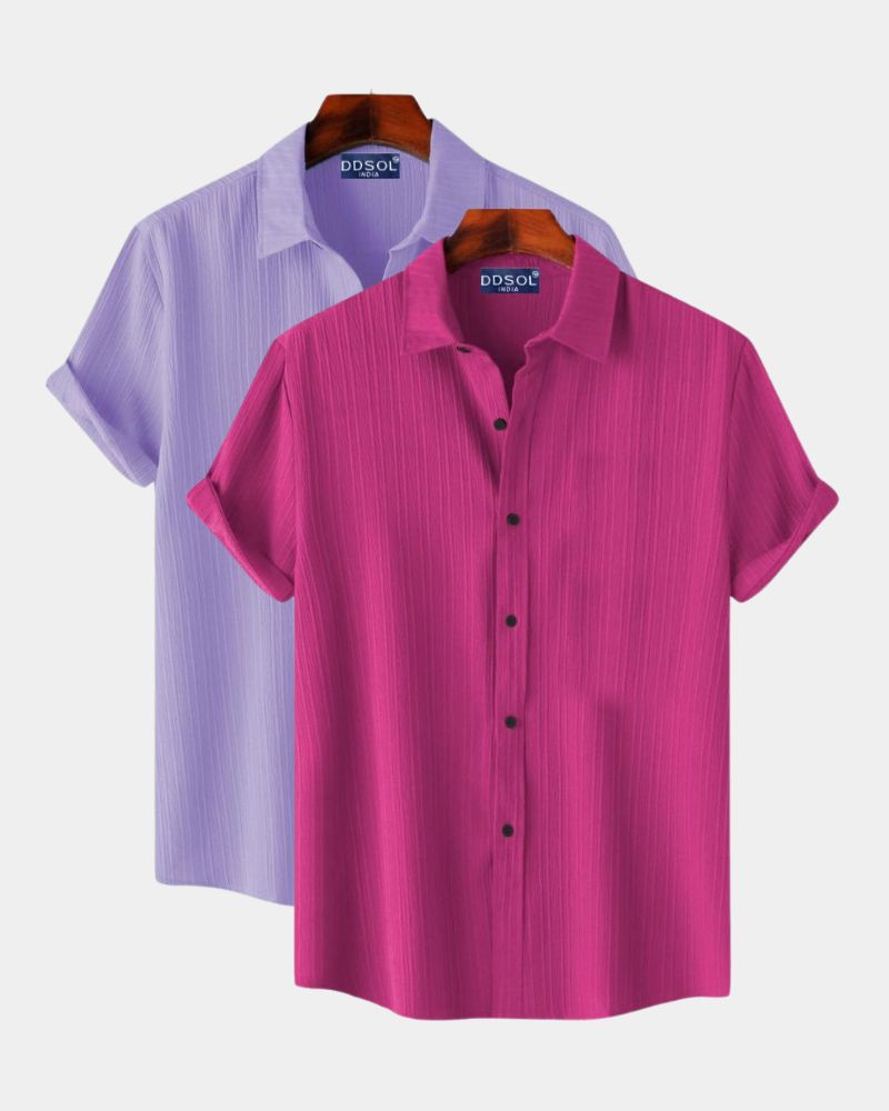 ColorPop Men's Premium Casual Shirt Combo