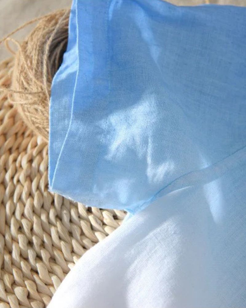 Gradient Sky Blue Button-Up Shirt