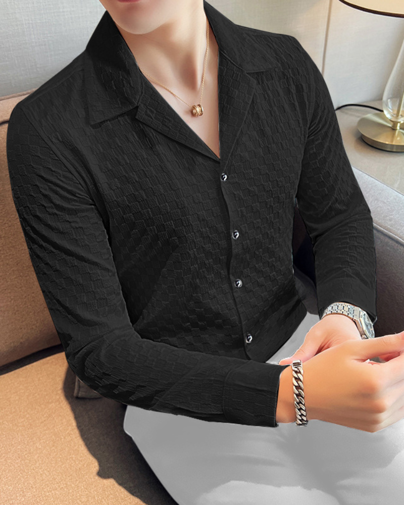 Majestic Black Designer Party Wear Shirt