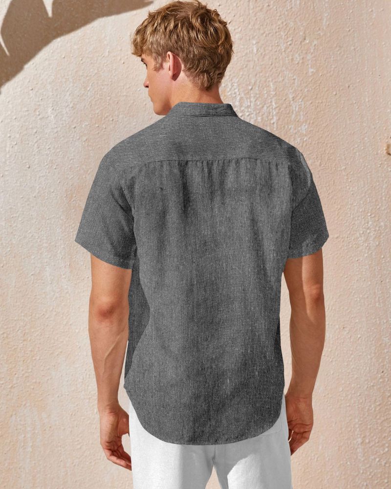 Lightweight summer shirt for men short sleeves