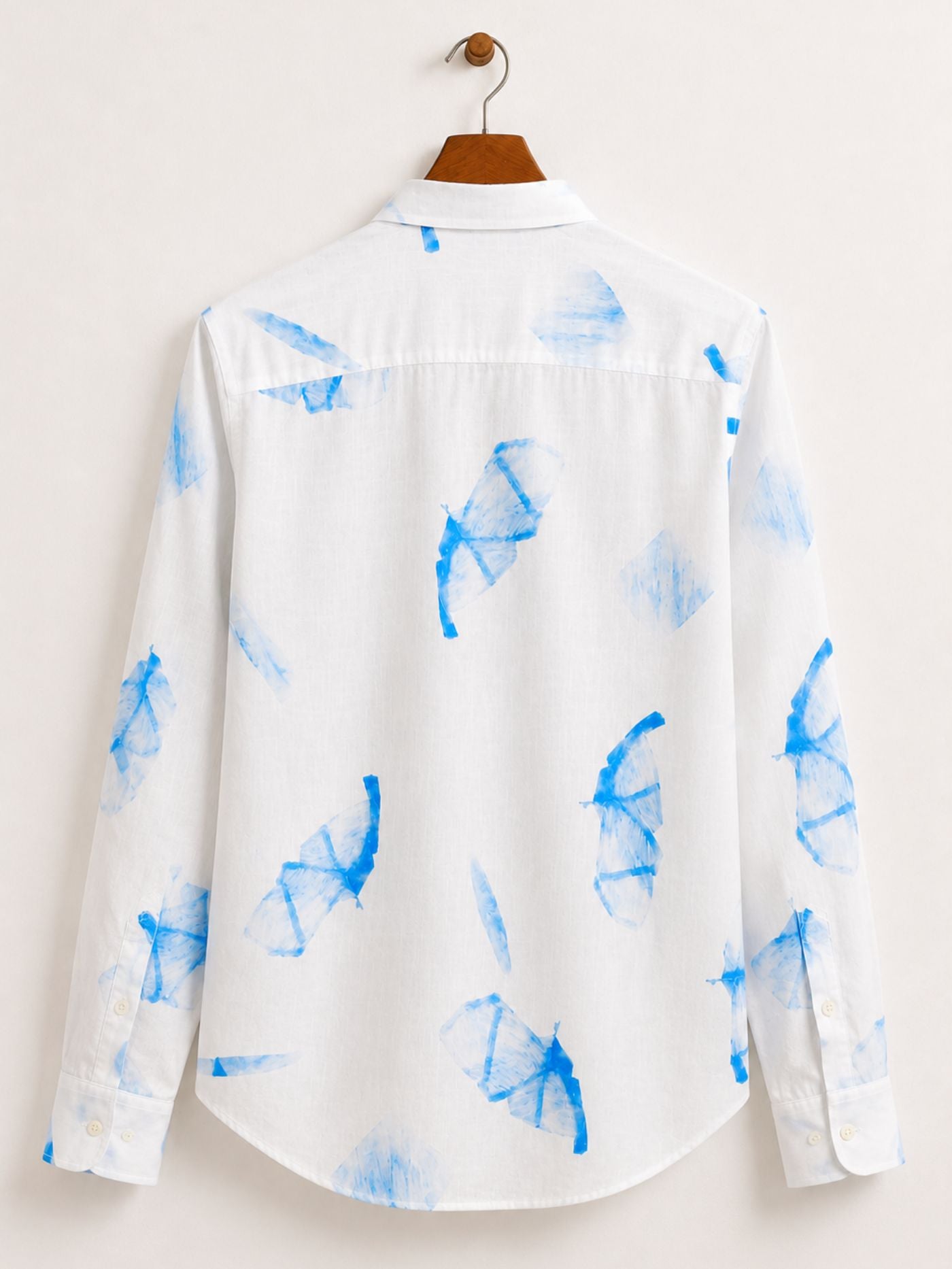 buy men’s white printed shirt online