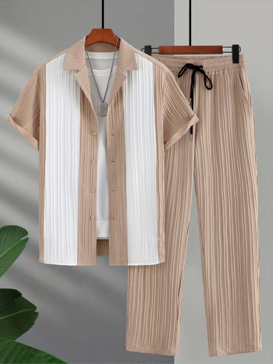 Men’s Prestige Luxe Pleated Co-Ord Set