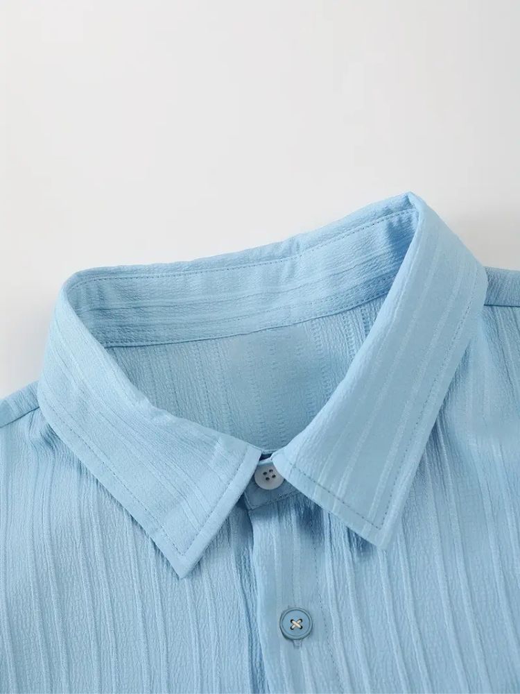 men's sky blue co ord set
