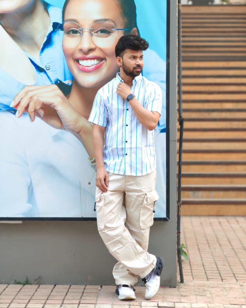 Coastal Breeze Striped Casual Shirt