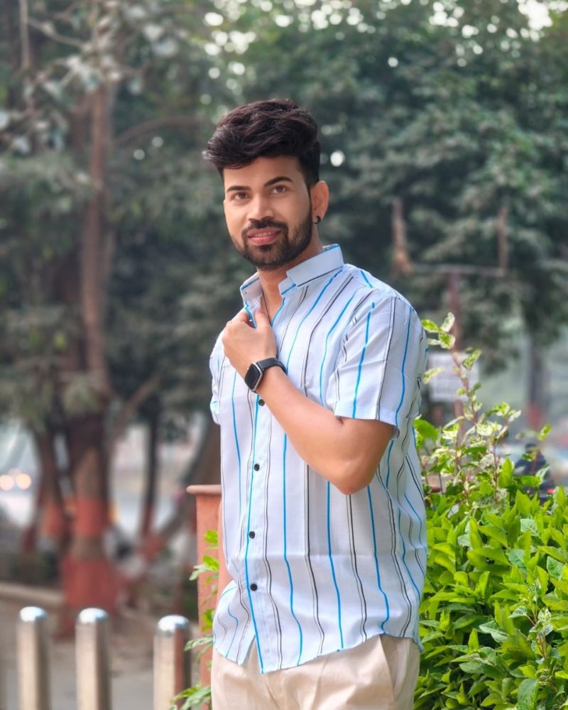 Coastal Breeze Striped Casual Shirt