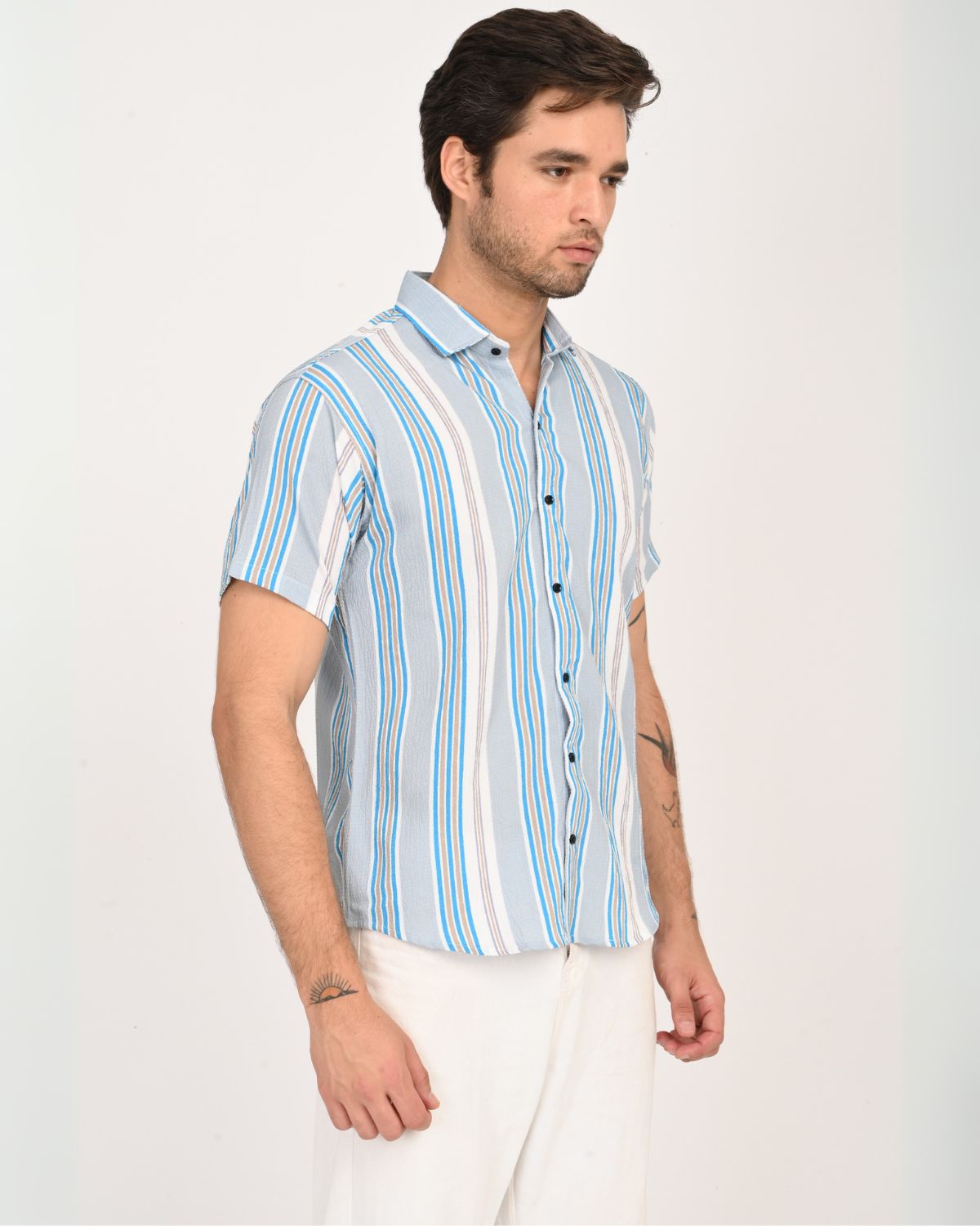 BreezeTex Striped Cotton Shirt