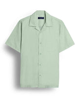 Men's Sage Green Pinstripe Casual Shirt