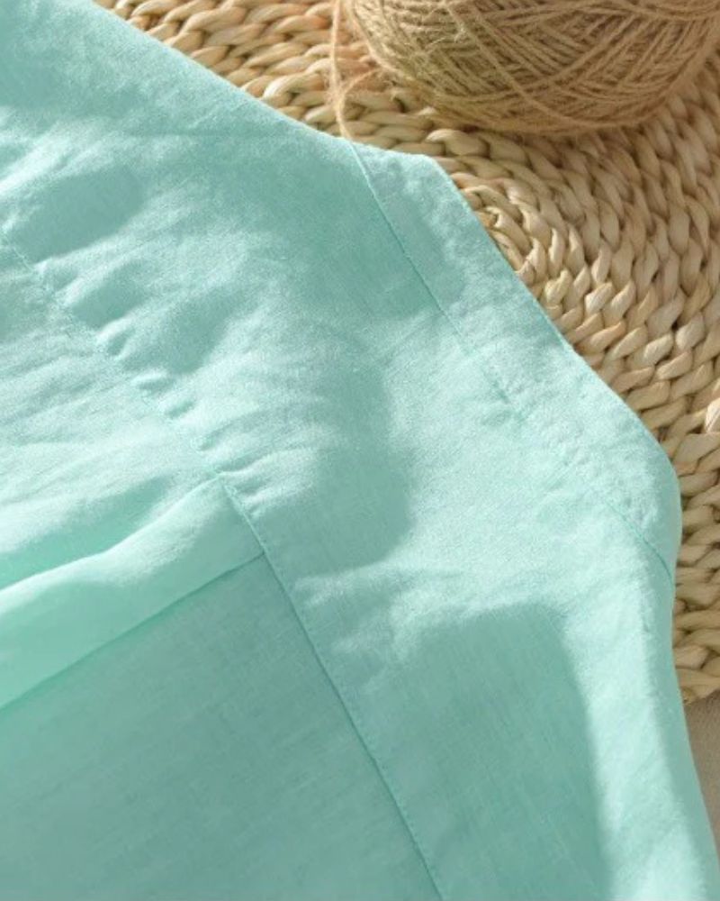 Gradient Mint Button-Up Shirt