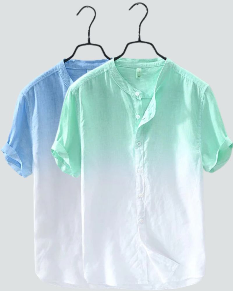Pack of 2 Gradient Casual Cotton Shirts