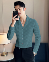 Teal Designer Party Wear Shirt