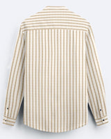 Sand Dune Striped Henley Shirt