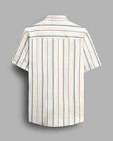 Candy Striped Casual Cotton Shirt