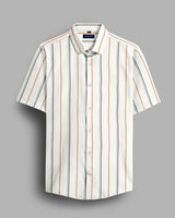 Candy Striped Casual Cotton Shirt