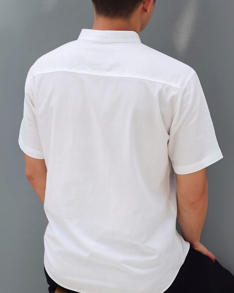 Majestic Plain White Soft Cotton Kurta Shirt