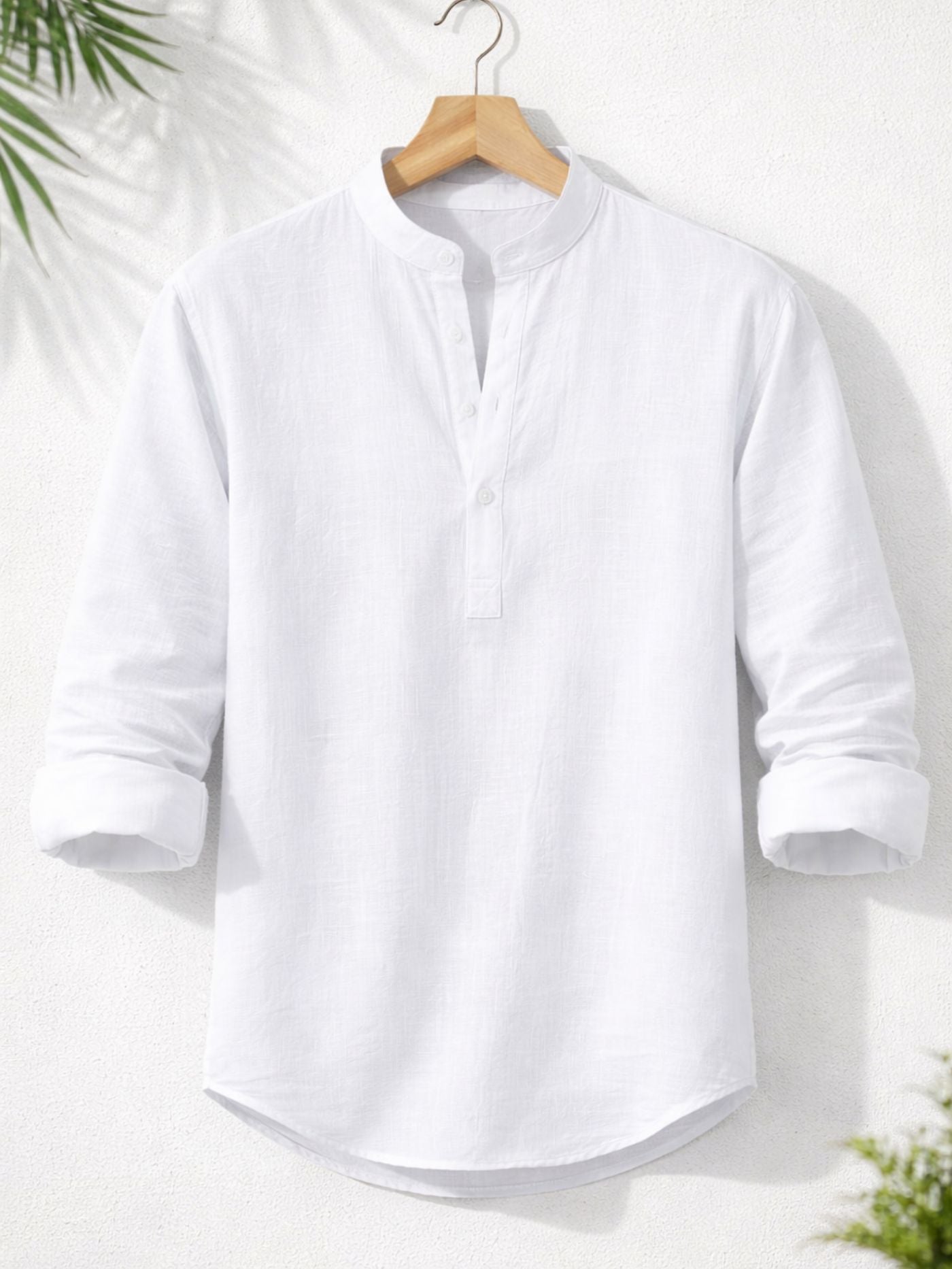 lightweight men’s shirt detail