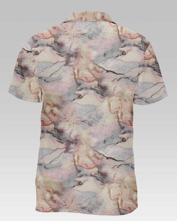 Natural Marble Printed Cotton Shirt